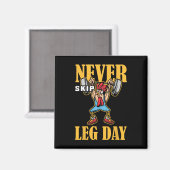 Aimant Ne jamais ignorer l'entraînement d'haltérophilie d (Recto/Verso)