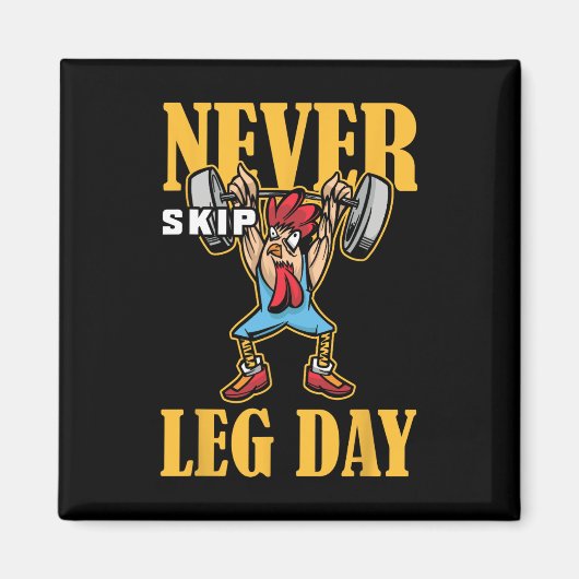 Aimant Ne jamais ignorer l'entraînement d'haltérophilie d (Devant)