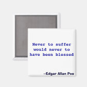 Aimant Ne jamais souffrir n'aurait jamais été béni (Recto/Verso)