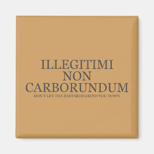 Aimant Ne laissez pas les bâtards vous dénigrer - Sombre