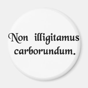 Aimant Ne laissez pas les bâtards vous rectifier vers le