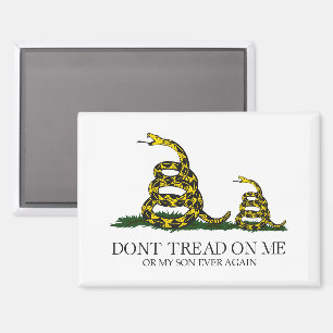 Aimant Ne Marche Pas Sur Moi Ou Mon Fils Gadsden Flag Mem