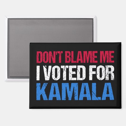 Aimant Ne me blâme pas d'avoir voté pour Kamala I (Recto/Verso)