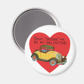 Aimant Ne m'évitez pas, sois ma Saint-Valentin ! Retro Va (Recto/Verso)