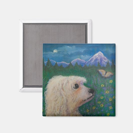 Aimant Ne m'oublie pas (Recto/Verso)