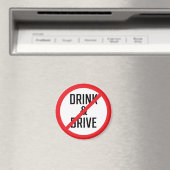 Aimant Ne pas boire et le panneau d'interdiction de condu (In Situ (Lave-vaisselle))