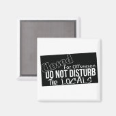 Aimant Ne pas déranger les locaux (Recto/Verso)