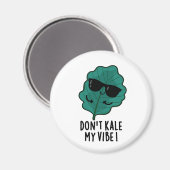 Aimant Ne pas Kale My Vibe Funny Veggie Pun (Recto/Verso)