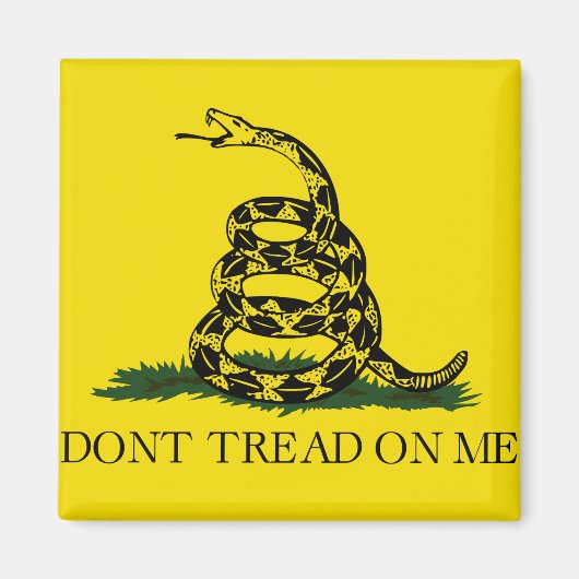 Aimant Ne pas taper sur le drapeau de Me Gadsden (Devant)
