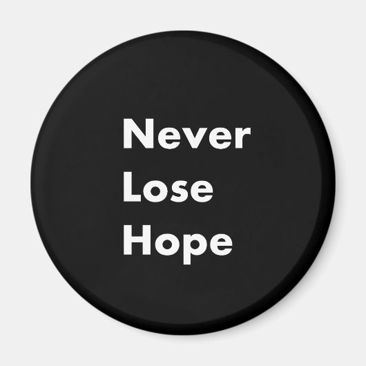 Aimant Ne perdez jamais espoir (Devant)