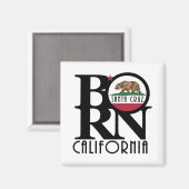 Aimant NÉ Père Noël Cruz Californie (Recto/Verso)