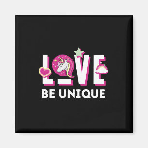 Aimant Né pour être une licorne Imaginaire magique animal