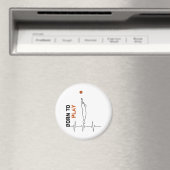 Aimant Né pour jouer au basket (In Situ (Lave-vaisselle))