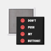 Aimant Ne poussez pas mes boutons ! (Recto/Verso)