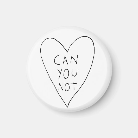 Aimant Ne pouvez-vous pas (Devant)