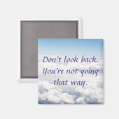 Aimant Ne regarde pas en arrière (Recto/Verso)