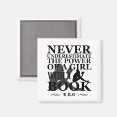 Aimant Ne sous-estimez jamais le pouvoir d'une fille avec (Recto/Verso)