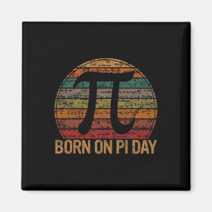 Aimant Né Sur Pi Day Math Equations Sunset Cadeau Geek Bi