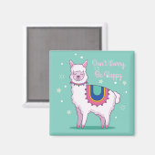 Aimant Ne t'inquiète pas Llama (Recto/Verso)