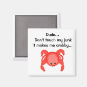 Aimant Ne touchez pas à mon cul (Recto/Verso)