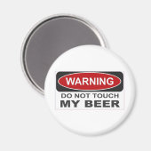 Aimant Ne touchez pas ma bière (Recto/Verso)