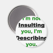 Aimant Ne vous insultez pas (Recto/Verso)