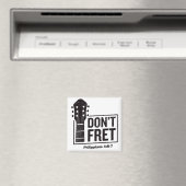 Aimant Ne vous tracassez pas (Philippiens 4:6-7) Guitare (In Situ (Lave-vaisselle))