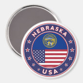 Aimant Nebraska, boîtier téléphonique Nebraska, autocolla (Recto/Verso)