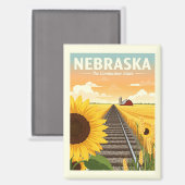 Aimant Nebraska vintage (Recto/Verso)