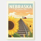 Aimant Nebraska vintage (Recto)