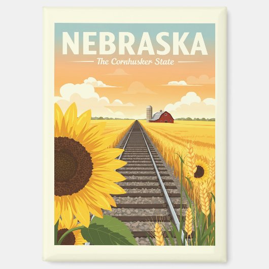 Aimant Nebraska vintage (Recto)