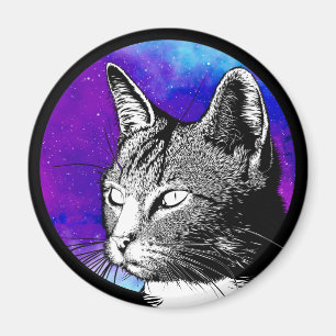 Aimant Nebula, chat spatial cool