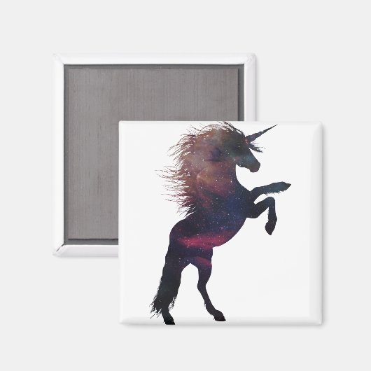 Aimant Nebula magique de l'espace Unicorne (Recto/Verso)