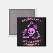 Aimant Necromancy Reduce Reuse Reanimate Skeleton Design  (Recto/Verso)