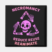 Aimant Necromancy Reduce Reuse Reanimate Skeleton Design  (Devant)