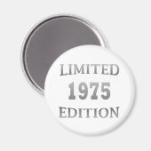 Aimant née en 1975 fête d'anniversaire (Recto/Verso)