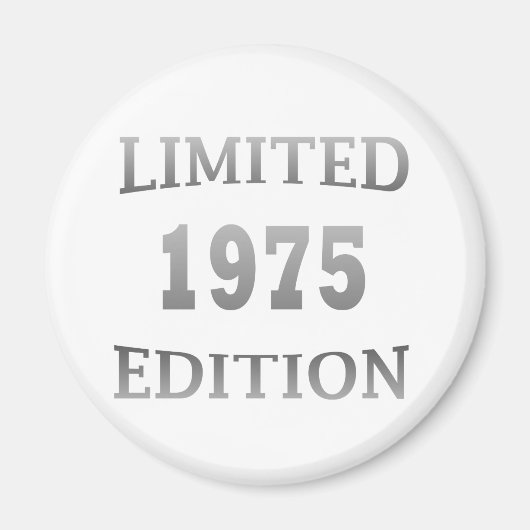 Aimant née en 1975 fête d'anniversaire (Devant)