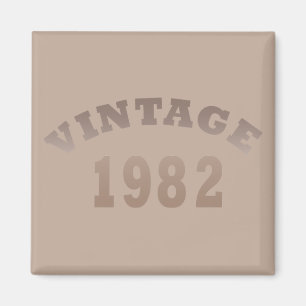 Aimant Née en 1982 élégant moderne vintage anniversaire