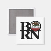 Aimant NÉE EN Californie (Recto/Verso)