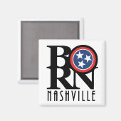 Aimant NÉE Nashville Tennessee (Recto/Verso)