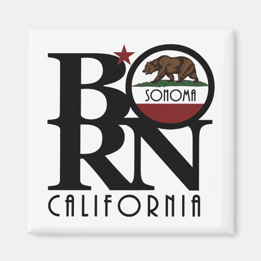 Aimant NÉE Sonoma Californie (Devant)