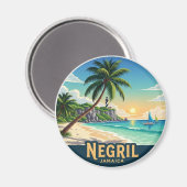 Aimant Negril Jamaica Beach (Recto/Verso)