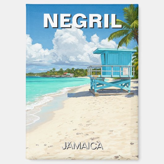 Aimant Negril Jamaica Beach Lifeguard Shack (Recto)