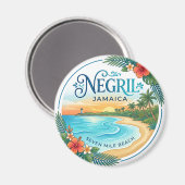 Aimant Negril Jamaïque (Recto/Verso)