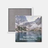 Aimant Neige au parc national des Rocheuses du lac Emeral (Recto/Verso)