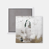 Aimant Neige autour de la mer d'Aral (Recto/Verso)