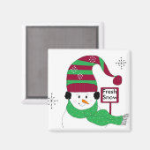 Aimant Neige fraîche (Recto/Verso)