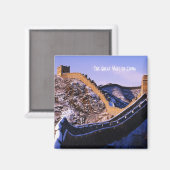 Aimant Neige sur la Grande Muraille de Chine (Recto/Verso)