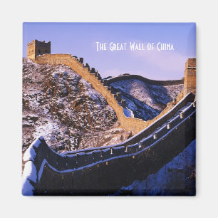Aimant Neige sur la Grande Muraille de Chine