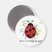 Aimant N'embêtez pas la Dame (Recto/Verso)